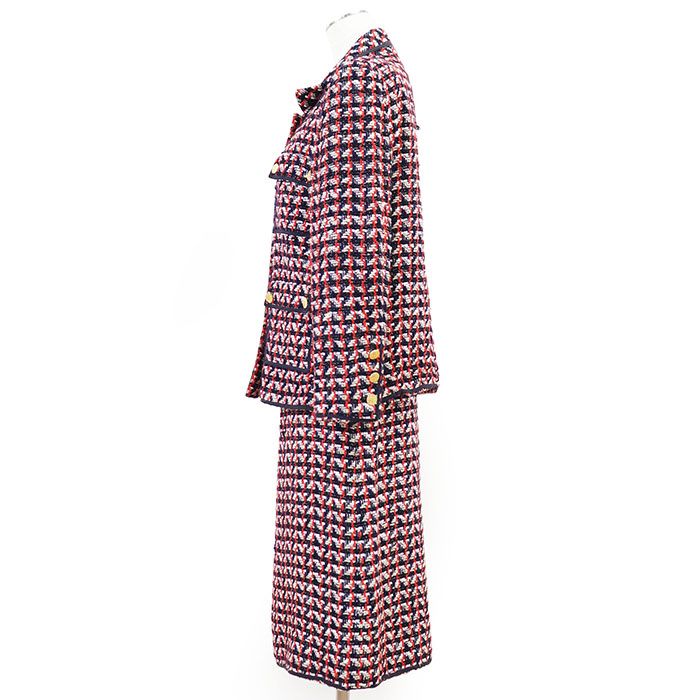 GWセール!!【CHANEL】ツイードスカート　ヴィンテージ 中古・古着通販】CHANEL (シャネル) ツイードスカート ブラック サイズ