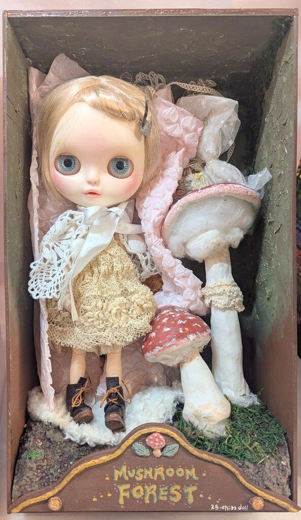 にこちむ製 ディーラーカスタムブライス 元オデットレイクオブティアーズ ブロンズボブの女の子