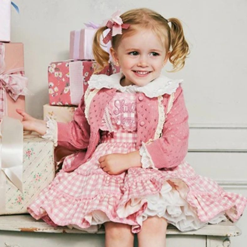 美品 シャーリーテンプル Shirley Temple ハートフリルギンガム