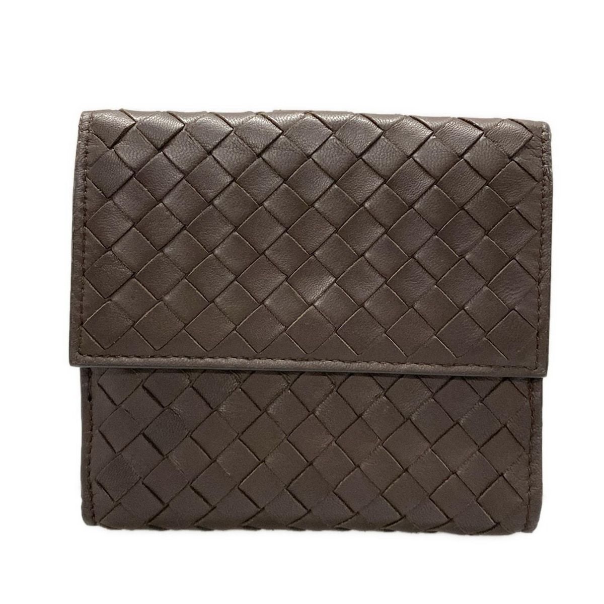 BOTTEGA VENETA(ボッテガヴェネタ) Wホック財布美品 イントレチャート