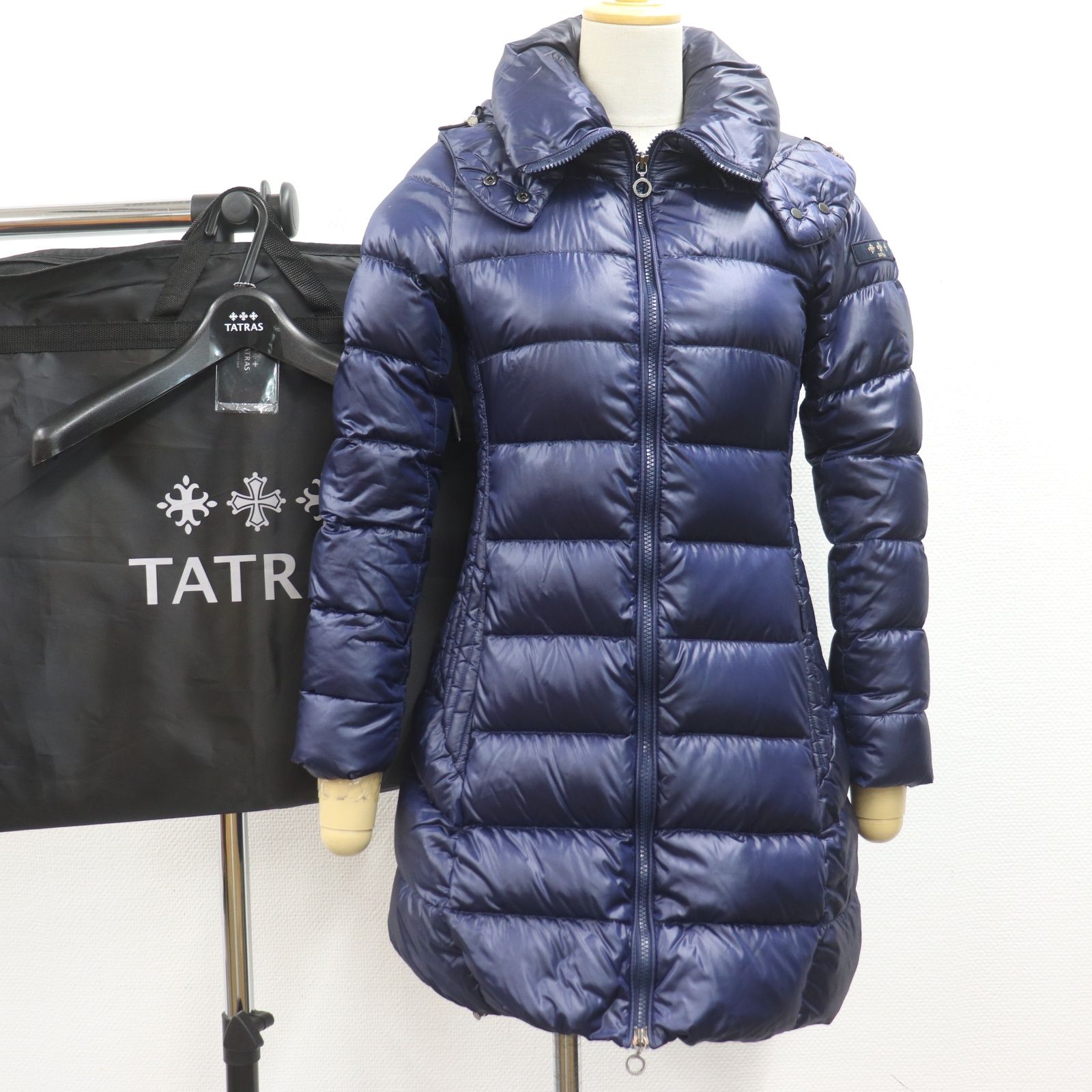 ✨未使用級✨ TATRAS タトラス バビラ ダウンコート ネイビー Mサイズ TATRAS ネイビー ダウンコート