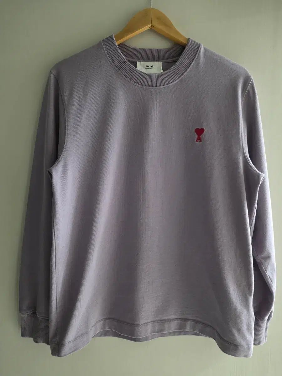 アミ ami スモールハート スウェット L PURPLE パープル 程度