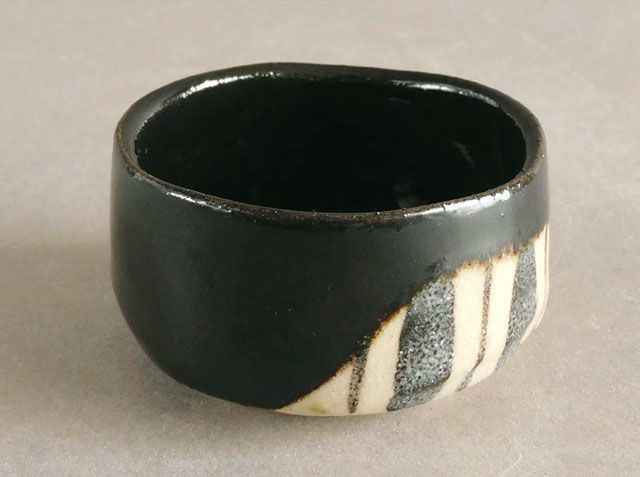 人間国宝 加藤 卓男 黒織部 酒杯 販売 ぐい呑 TO28 美濃焼 酒器 人間