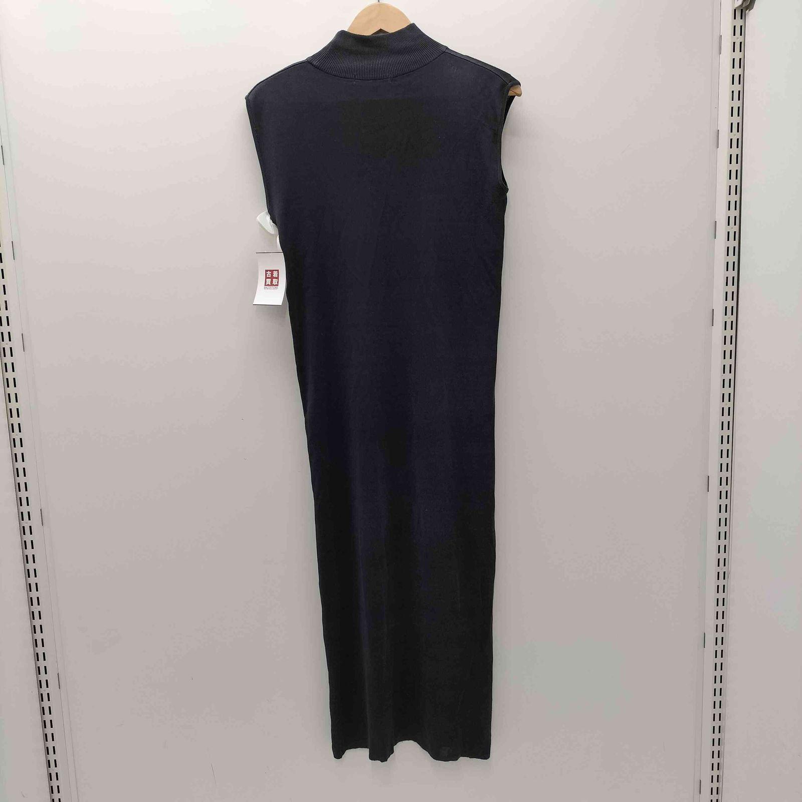 イッセイミヤケ ISSEY MIYAKE 80 S 初期 筆タグ モックネック ノースリーブ プルオーバー ニットワンピース レディース 表記無