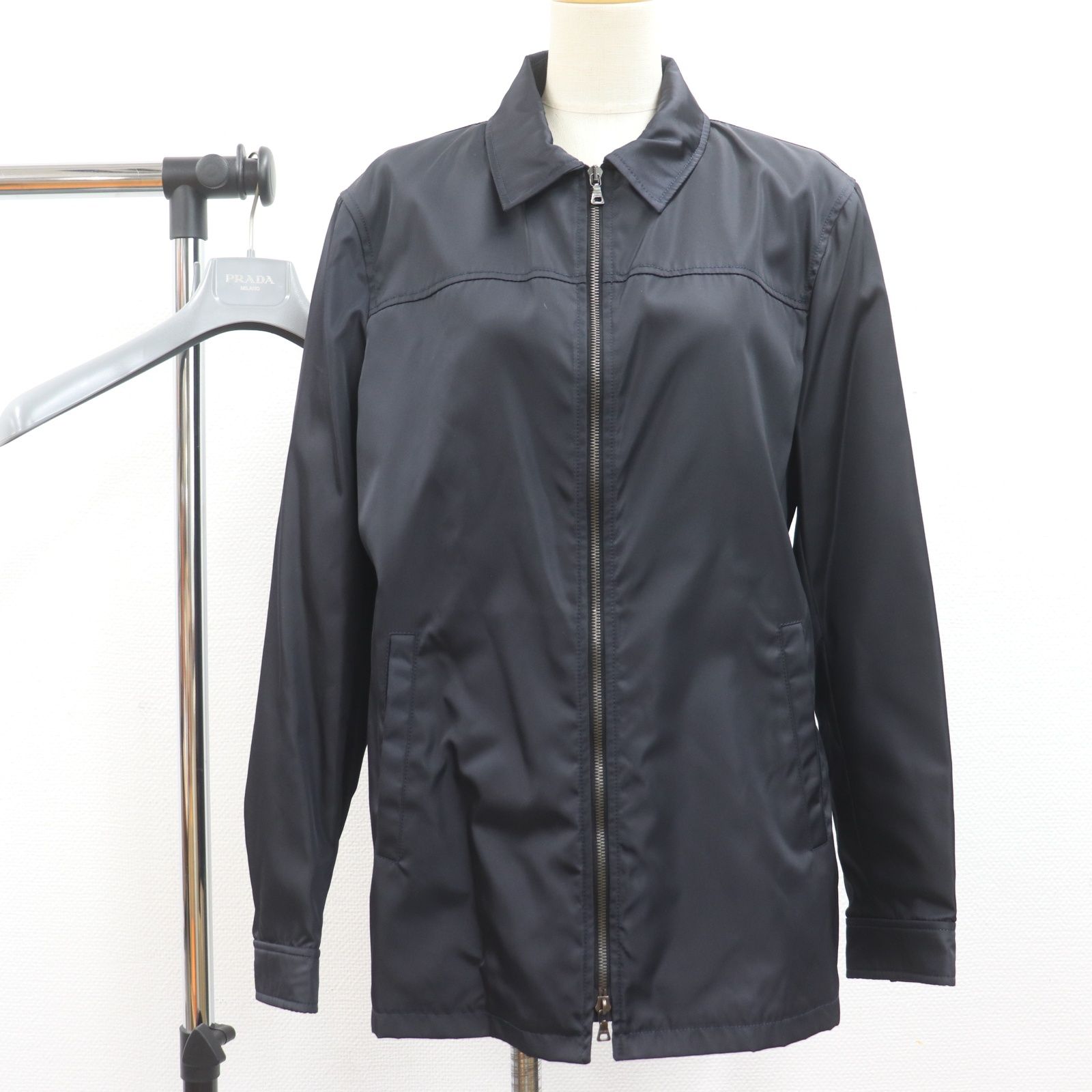 ITFVWILYZHP0 美品 PRADA プラダ ナイロン ジャケット ジップアップ 