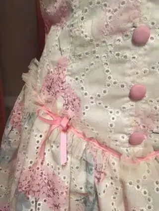  日本 ヴィンテージ ギャル系 プリンセス ONE PIECE 長袖 七分袖 ミニワンピース