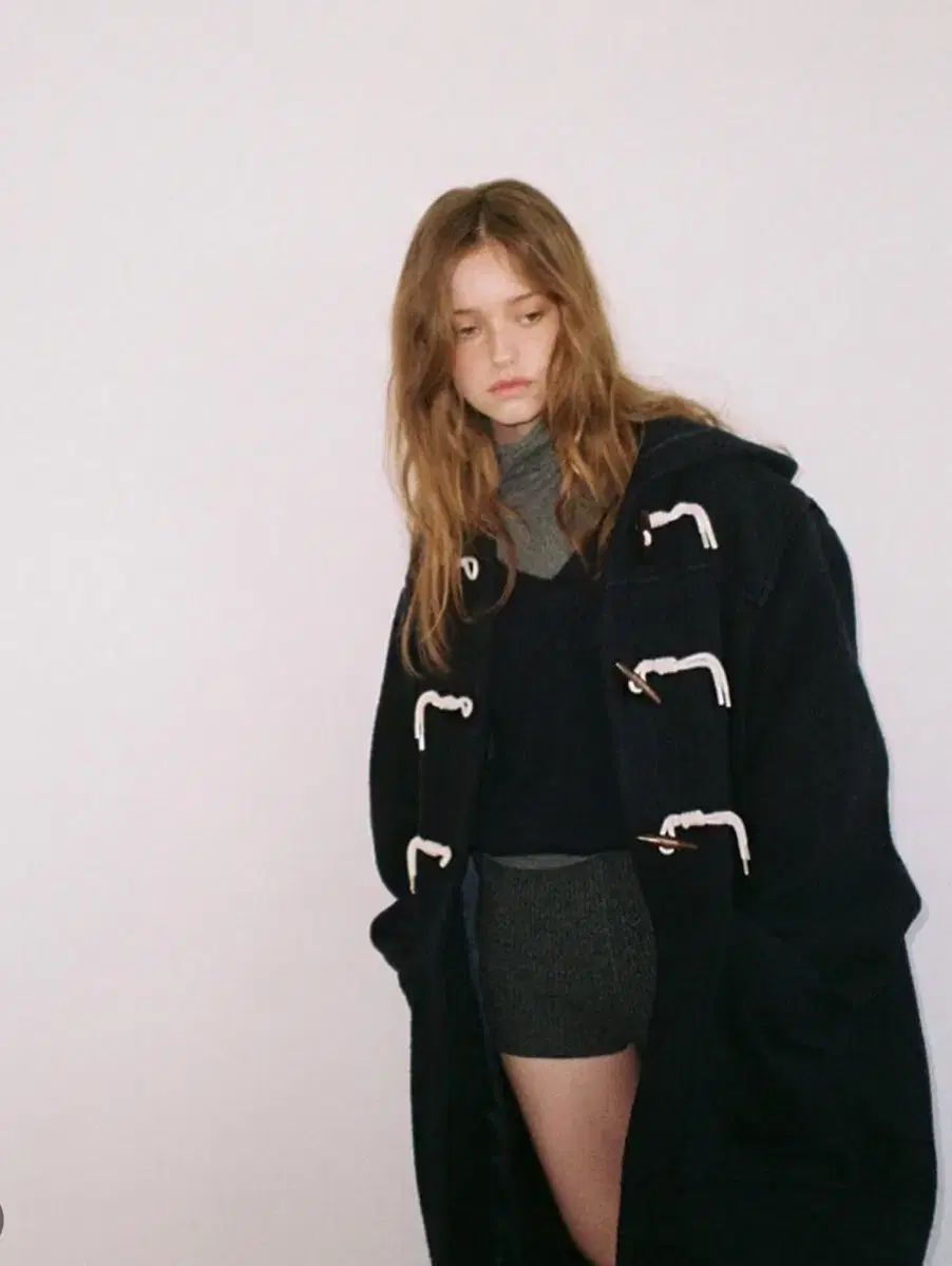 スムースムード ダッフル コート ネイビー