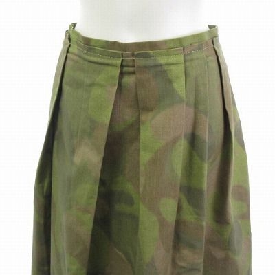 マルニ MARNI 美品 スカート タック ギャザー フレア イタリア製 カモ