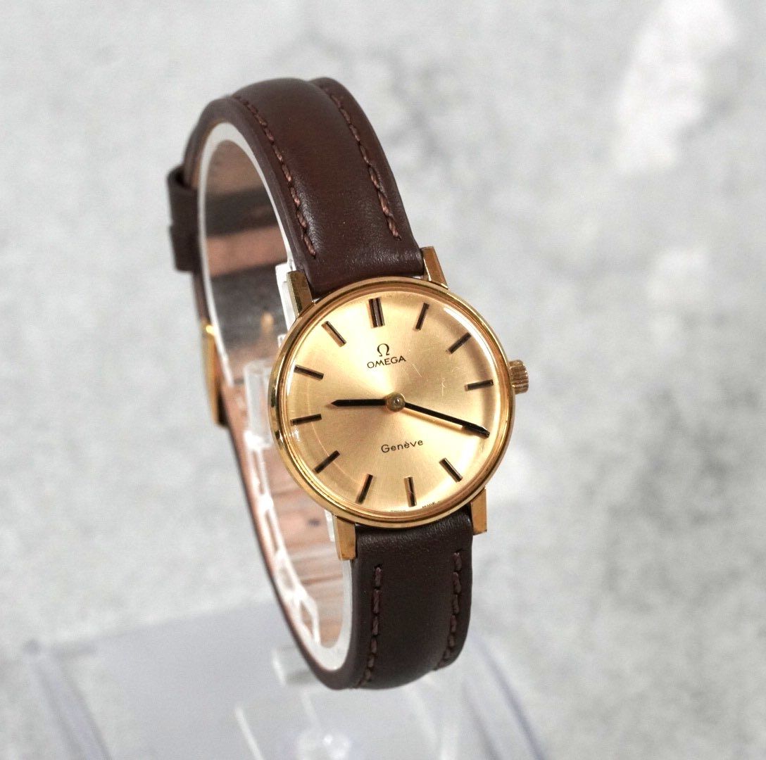 OMEGA オメガ Geneve ジュネーブ Gold Ladies Watch manual winding