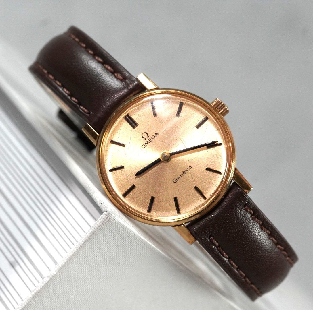 OMEGA オメガ Geneve ジュネーブ Gold Ladies Watch manual winding