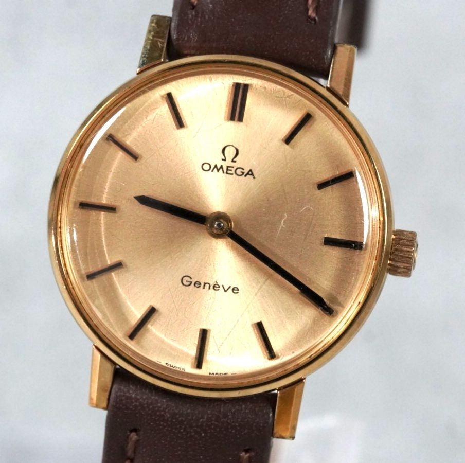OMEGA オメガ Geneve ジュネーブ Gold Ladies Watch manual winding