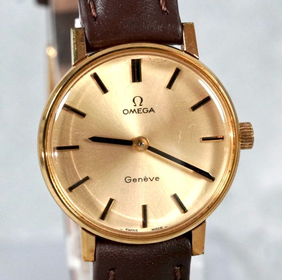 OMEGA オメガ Geneve ジュネーブ Gold Ladies Watch manual winding