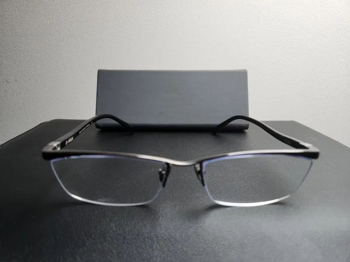 アランミクリ ストック ハーフリム メガネ