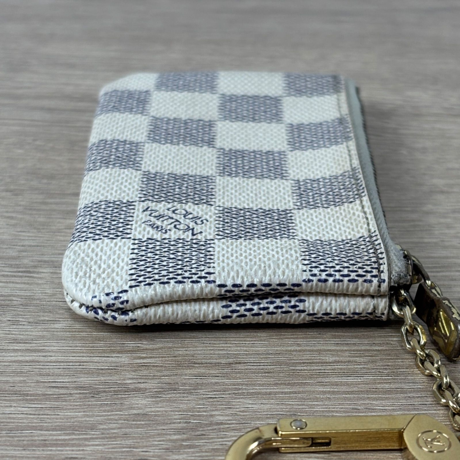  LOUIS VUITTON ルイヴィトン ダミエアズール ポシェットクレ コインケース 小銭入れ フック付き メンズ レディース コインケース 小銭入れ 小物