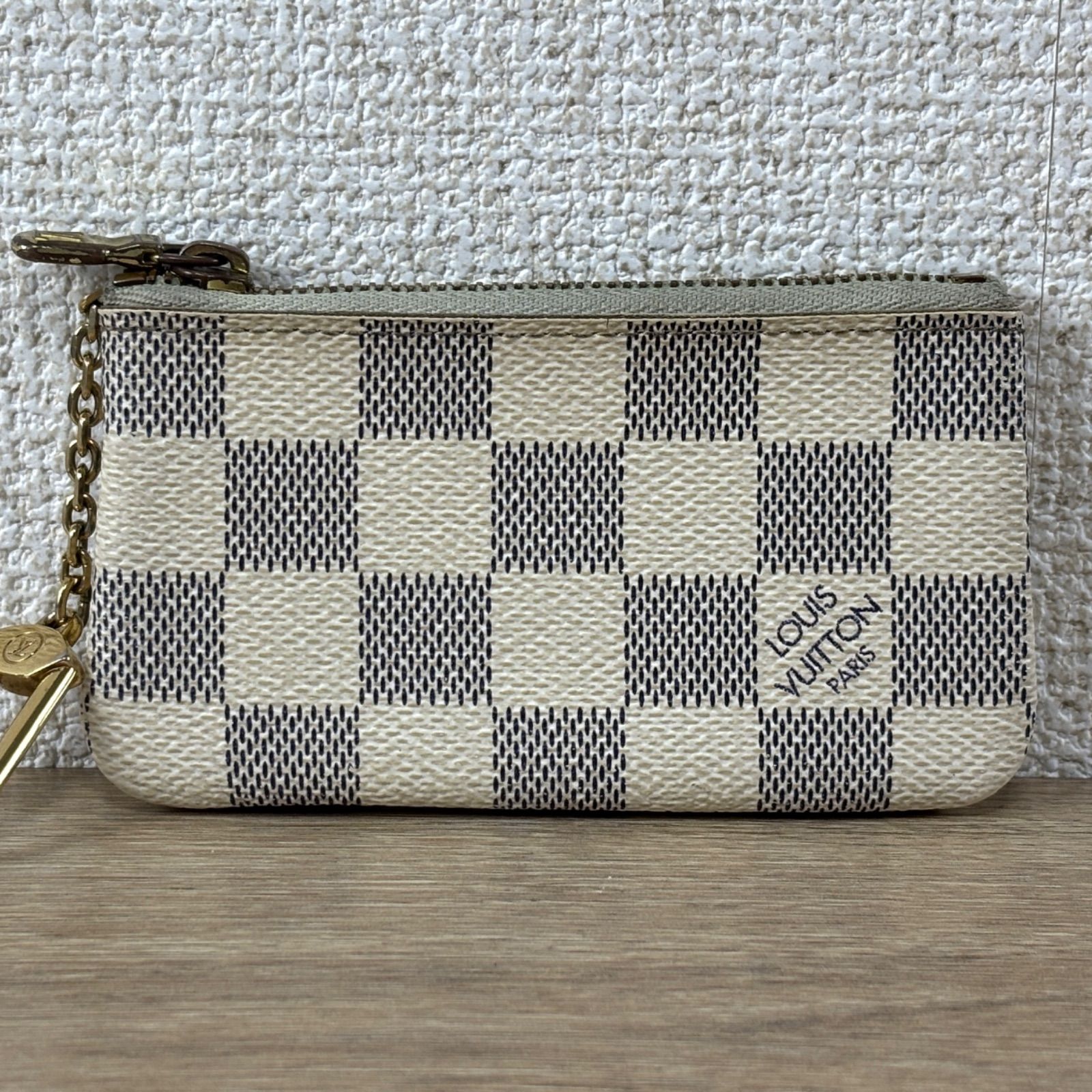 LOUIS VUITTON ルイヴィトン ダミエアズール ポシェットクレ コインケース 小銭入れ フック付き メンズ レディース