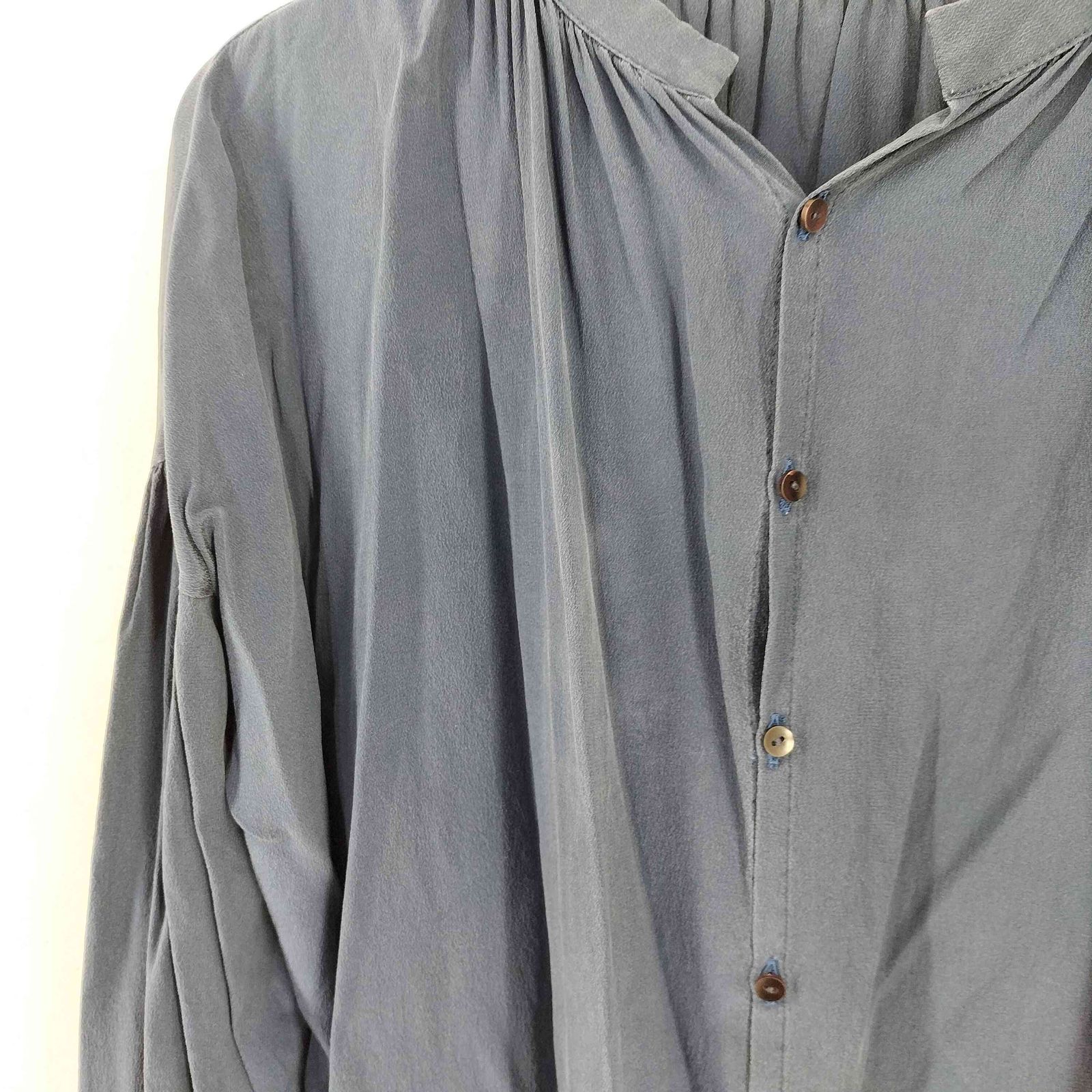 USED古着(ユーズドフルギ) humoresque シルクギャザーブラウス レディース 表記無 【中古】【ブランド古着バズストア】 ユーズドフルギ USED古着 humoresque シルクギャザーブラウス