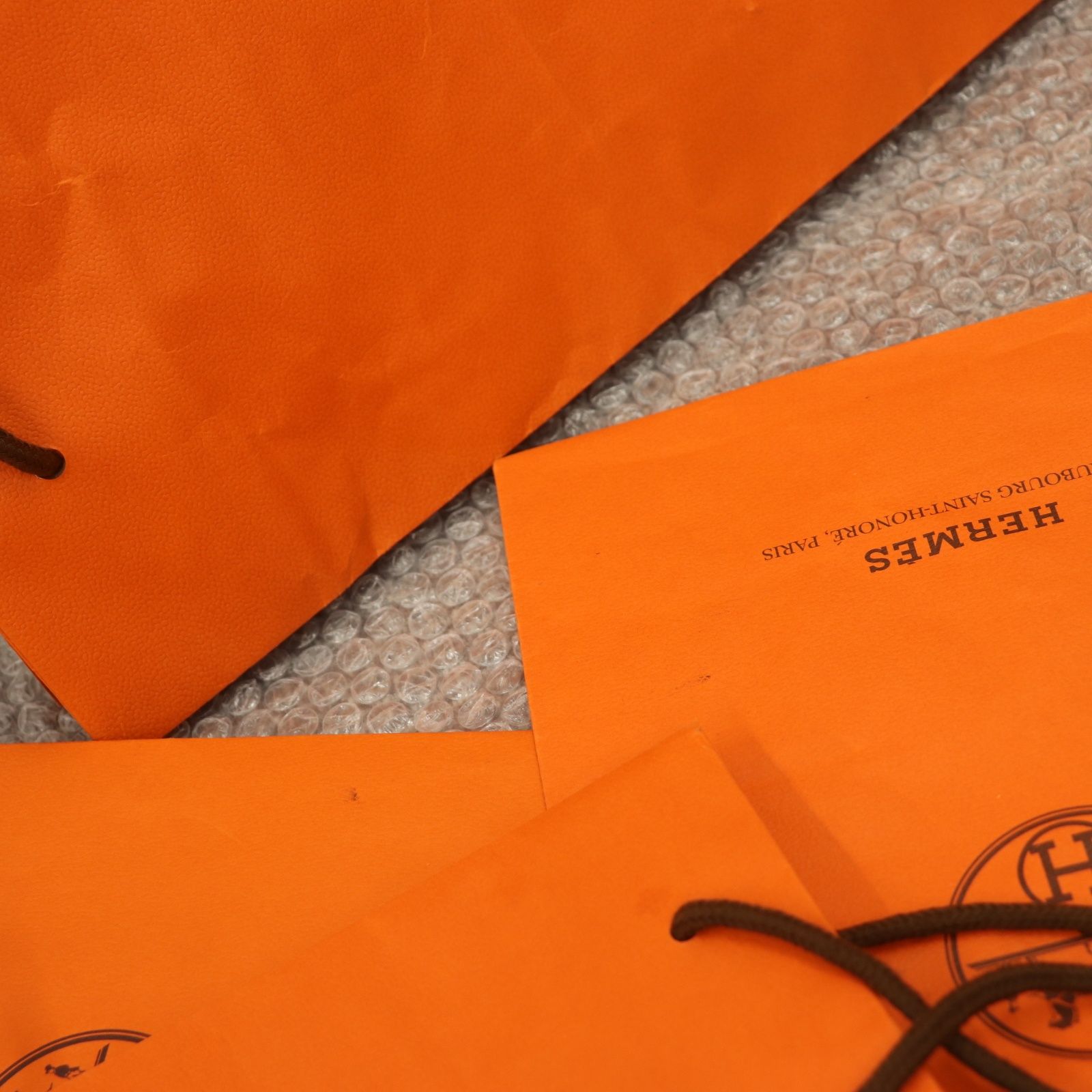 ITIZ4N45EYF2 HERMES エルメス BOX ショッパー 純正 紙袋 オレンジ