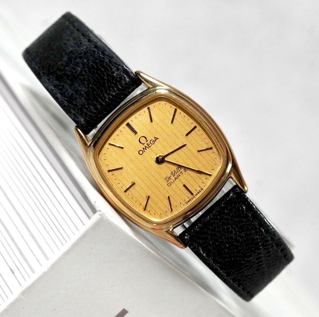 新品電池交換済】 OMEGA オメガ DE VILLE デヴィル QUARTZ Vintage