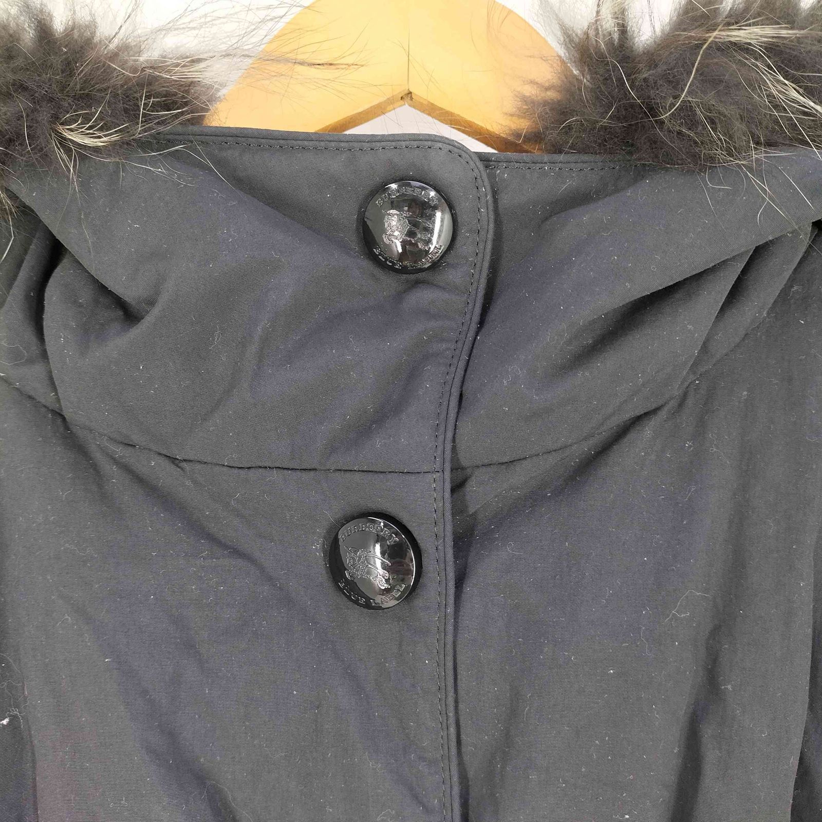 バーバリーブルーレーベル BURBERRY BLUE LABEL ラクーンファー 裏地