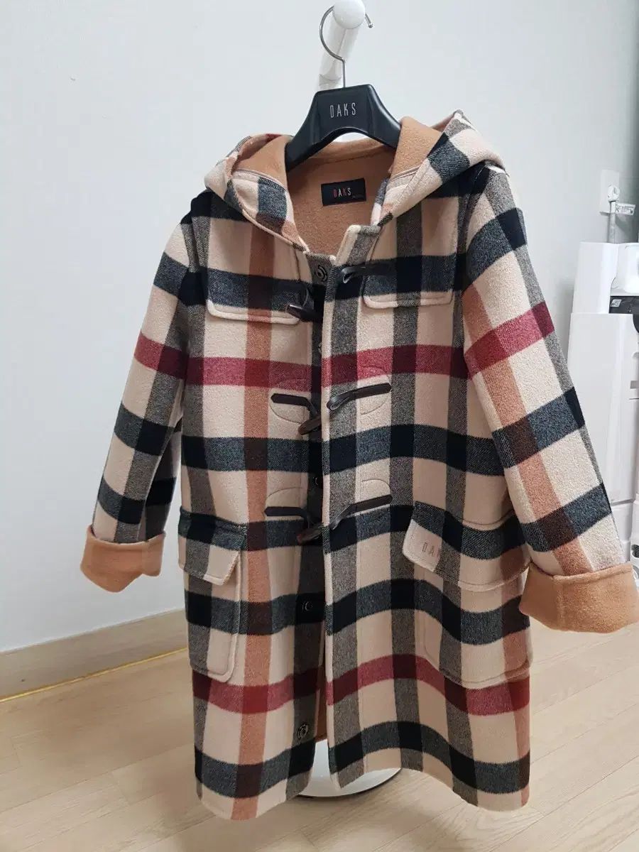 ダックスキッズ CHECK トグルボタン コート 140