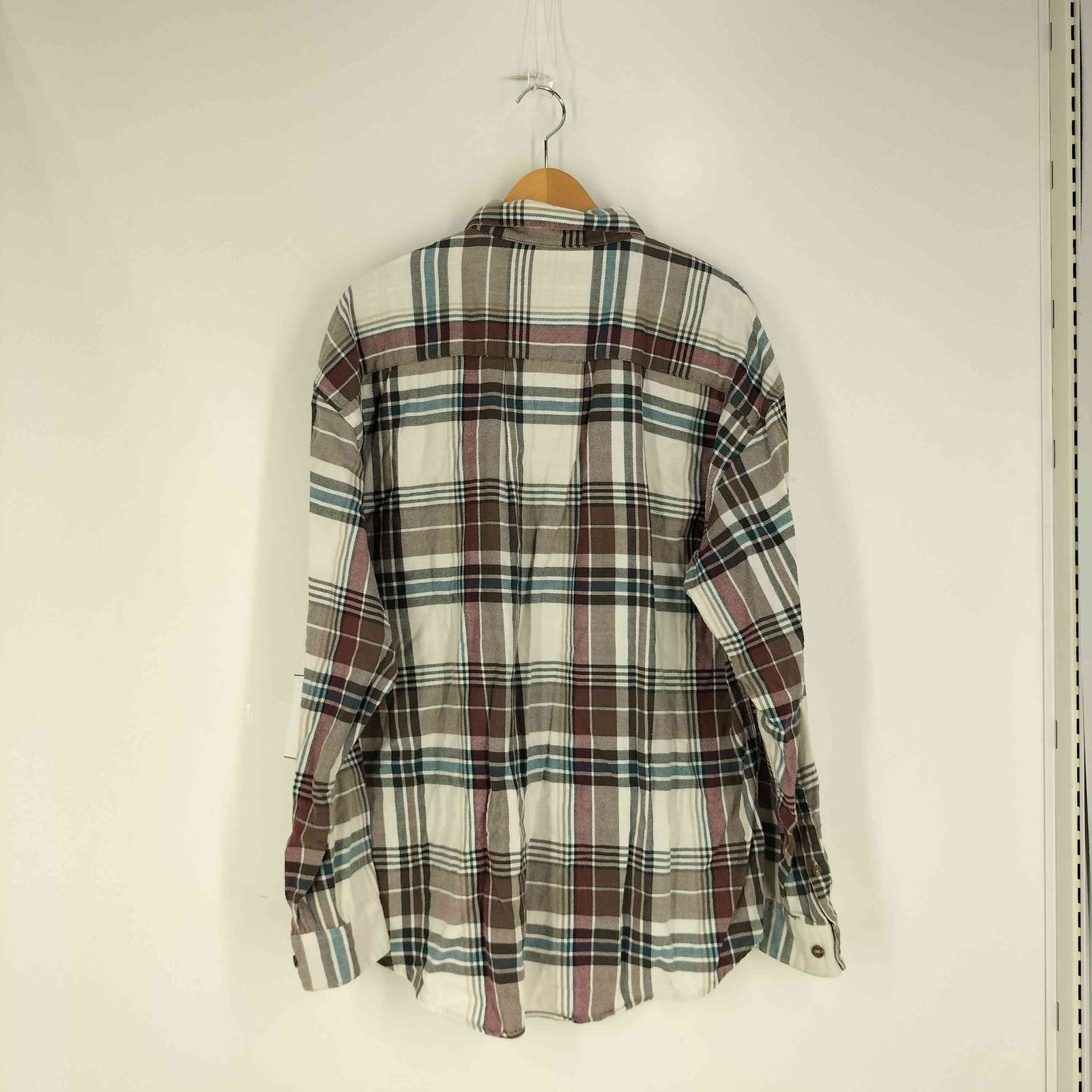 ゲス GUESS 90-2000S 香港製 コットン チェックシャツ メンズ import