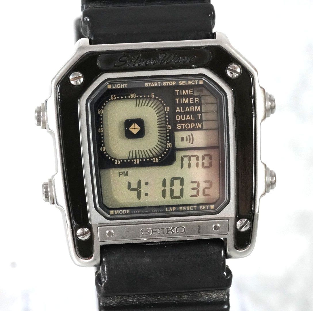 激レア】 SEIKO セイコー デジボーグ G757-5000 Silver Wave 激レア】 SEIKO セイコー デジボーグ G757-5000 Silver Wave