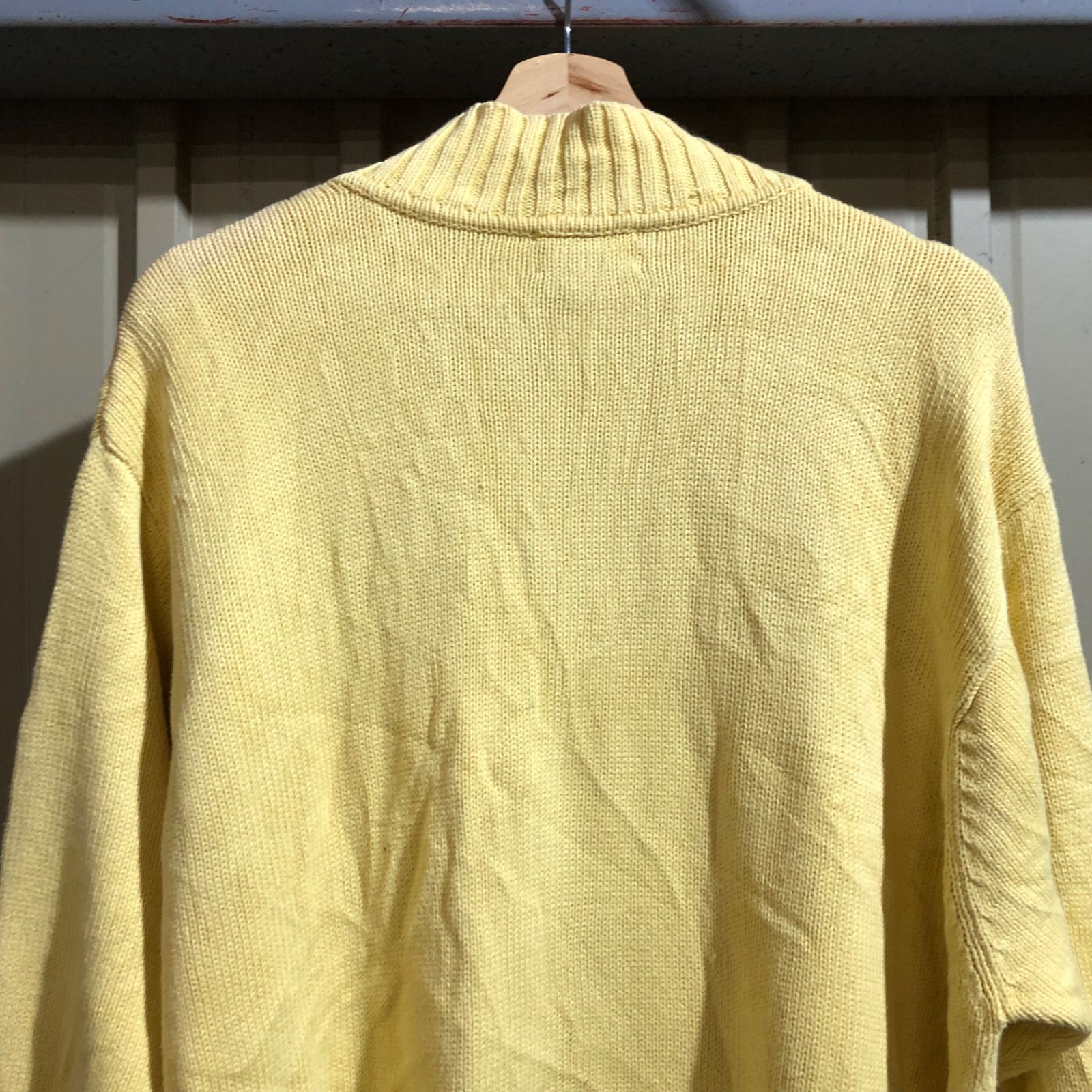 1221 LAULEN RALPH LAUREN ハーフジップ セーター イエロー 2XL