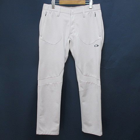 OAKLEY ゴルフウェア ロングパンツ ホワイト オークリー OAKLEY ゴルフウェア ロング丈 パンツ M 白系 ホワイト