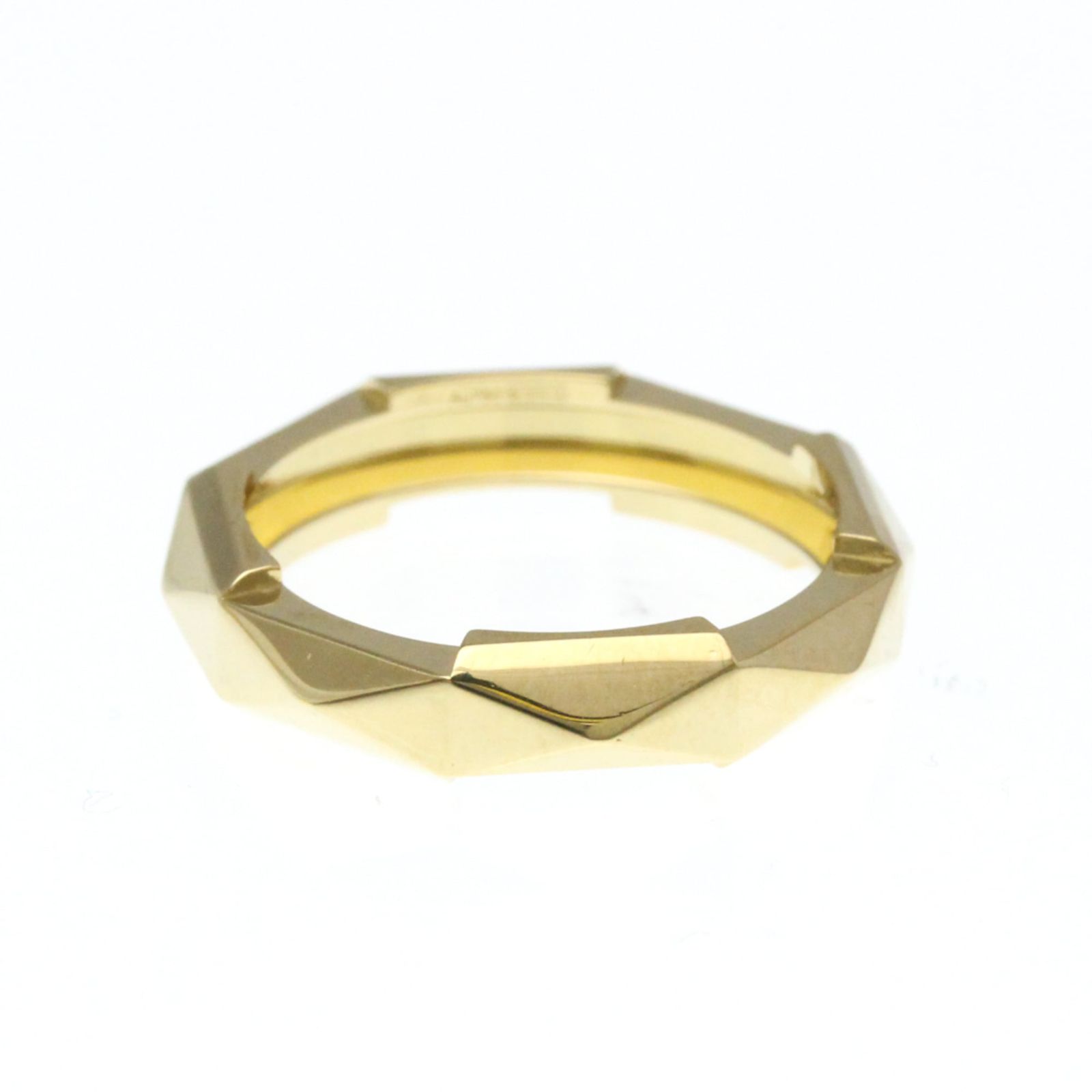 グッチ Gucci スタッズ リング K 18イエローゴールド 18 YG ファッション 無し バンドリング ゴールド