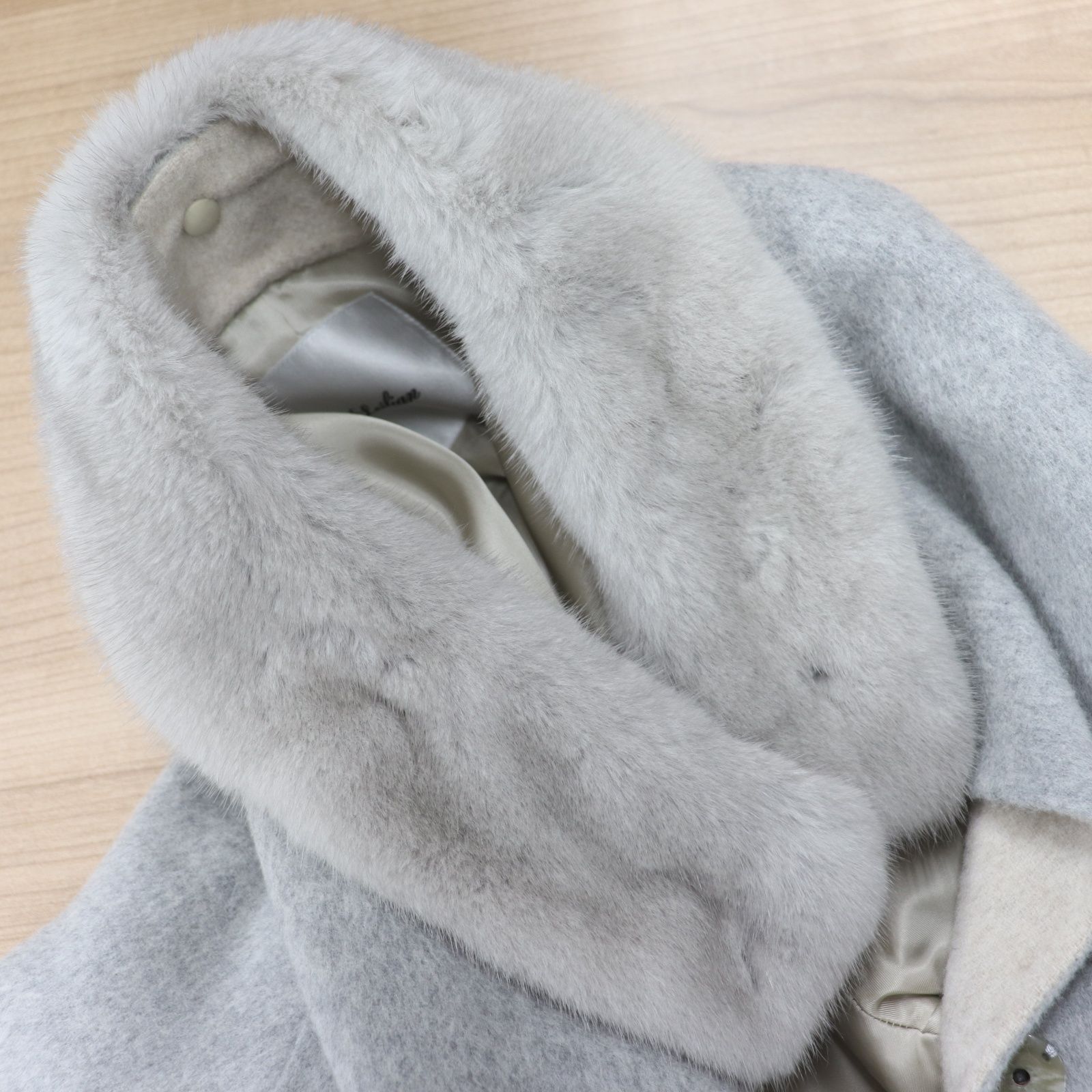 ITSRNY38P00Q 美品 Leilian レリアン コート 表カシミア100％ ミンク