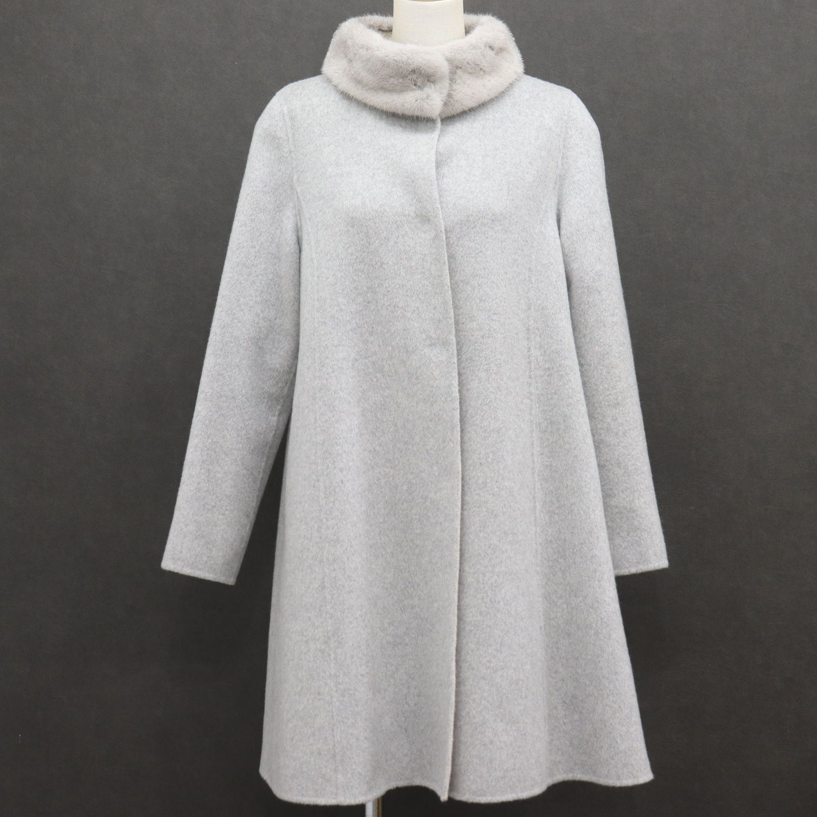 ITSRNY38P00Q 美品 Leilian レリアン コート 表カシミア100％ ミンク