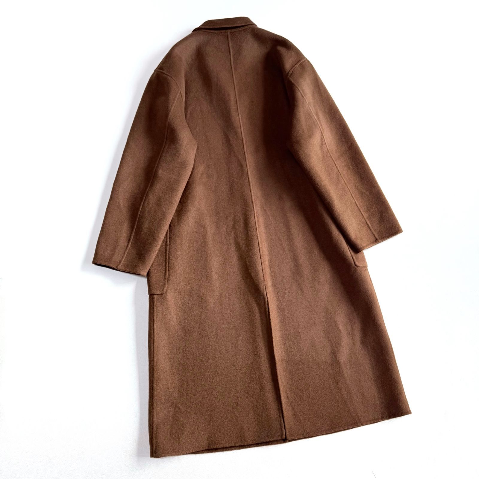 美品✦ฺ24AW購入　デミルクスビームス　ウールリバーロングコート　リバーシブル 1枚で2色楽しめるリバーシブルコート〇リバーロングコート〇｜ビームス