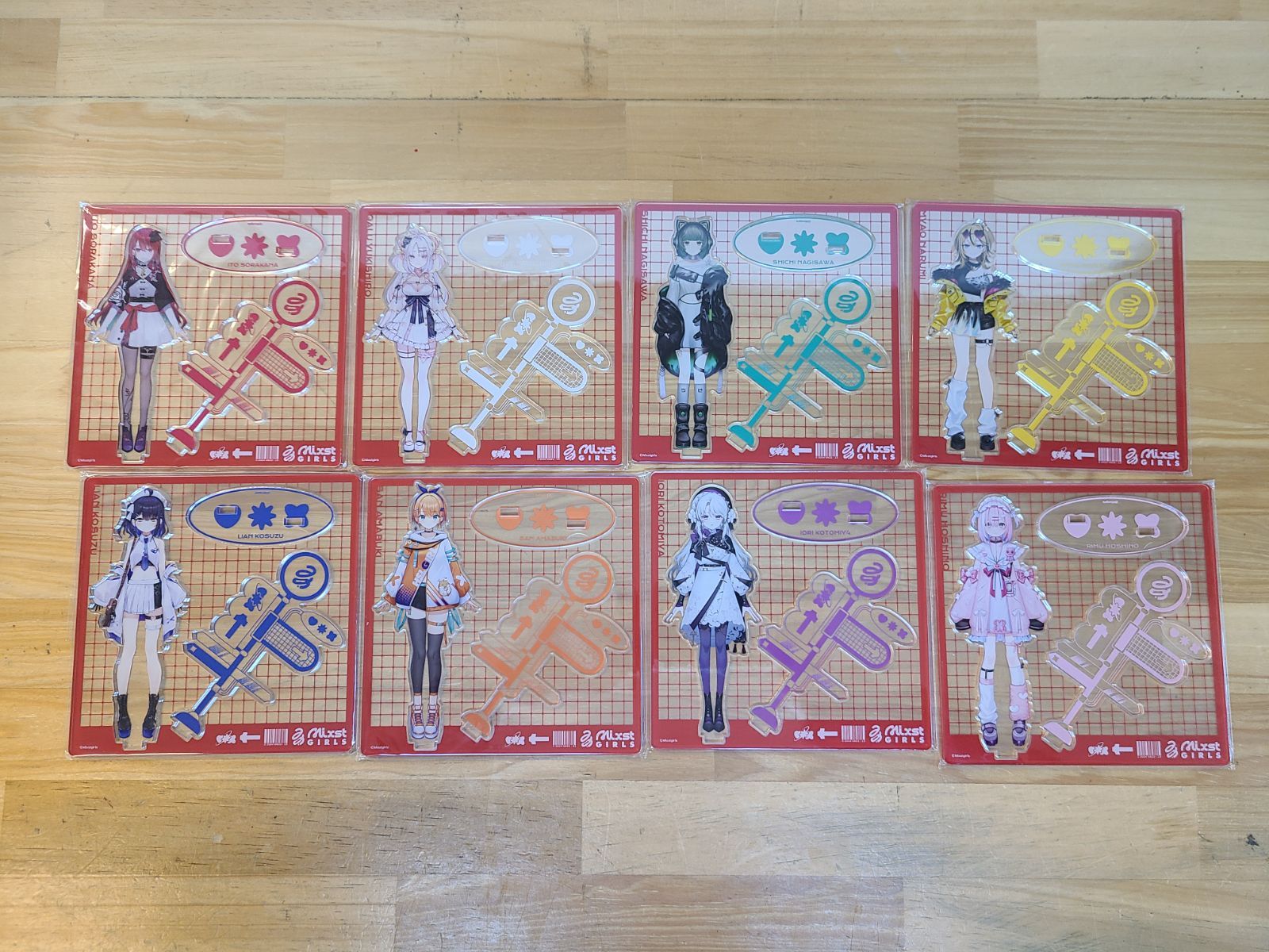 Mixstgirls ファーストグッズ アクリルスタンド 全8種セット ミクストガールズ E 4344-001 78