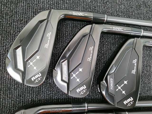 中古 アイアンセット ロマロ Ray CX S20C ブラック/Dynamic Gold MID