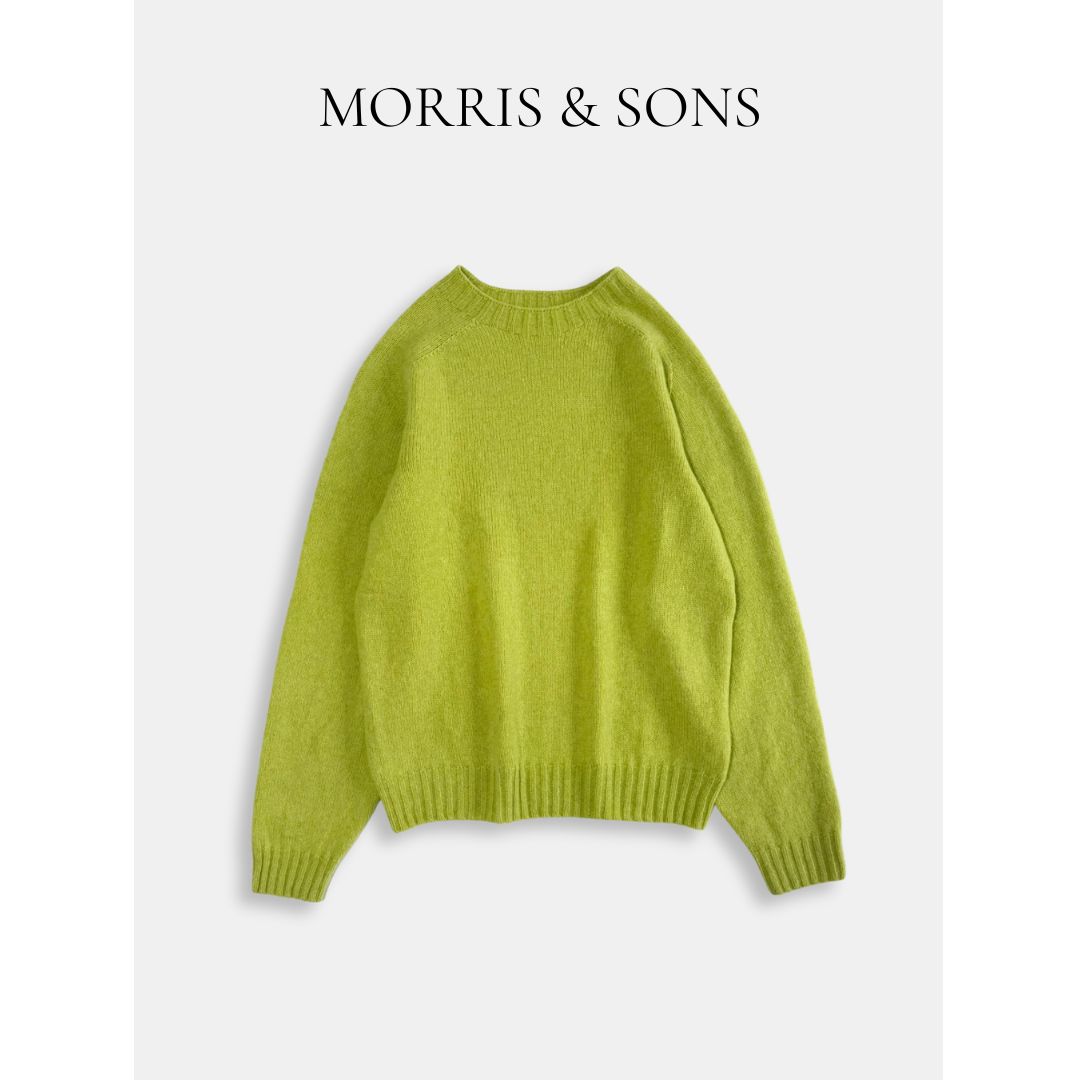 MORRIS & SONS モリスアンドサンズ ウール ニット セーター グリーン