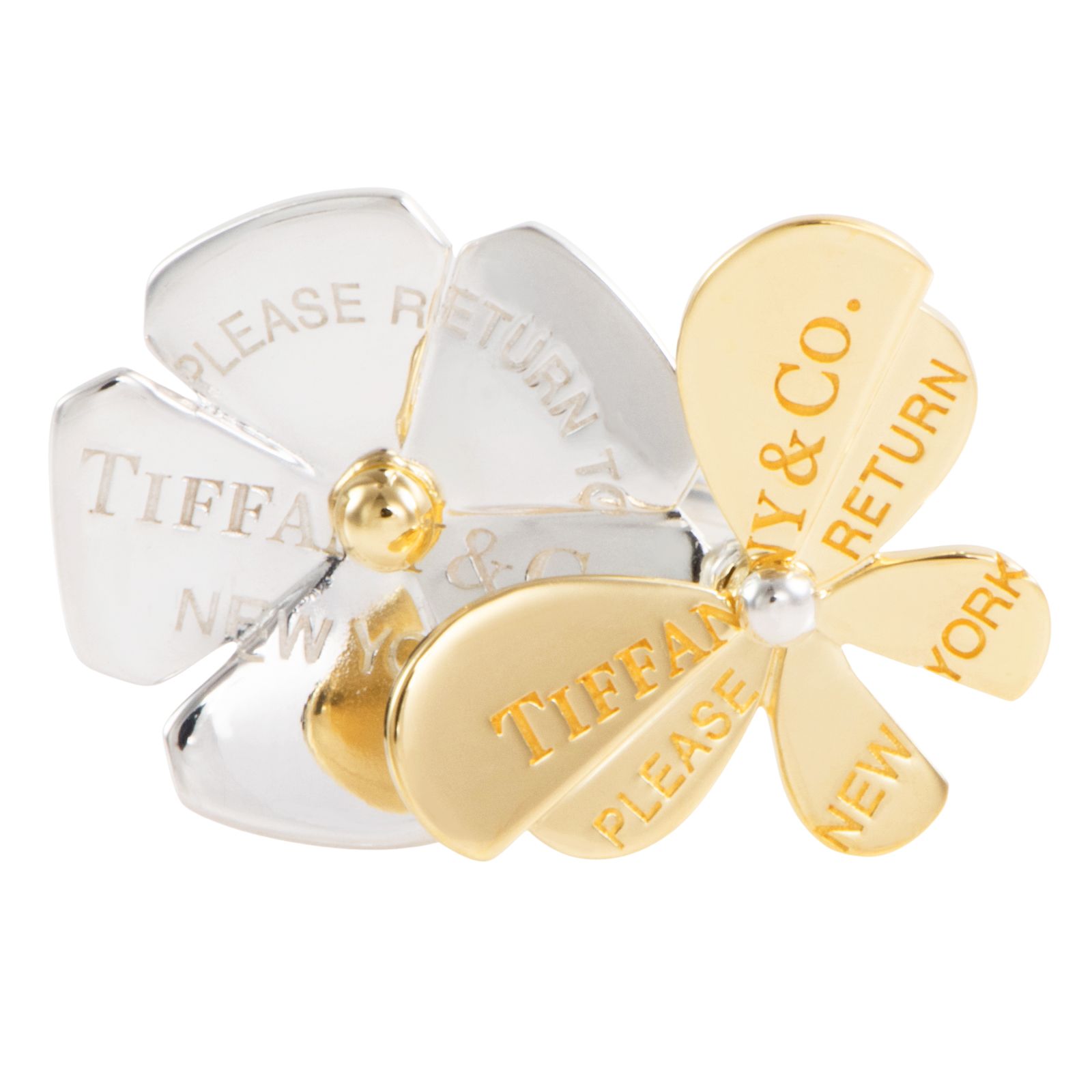 TIFFANY-Co. ティファニー リターン トゥ ラブバグズ リング 指輪 15号 シルバー ゴールド