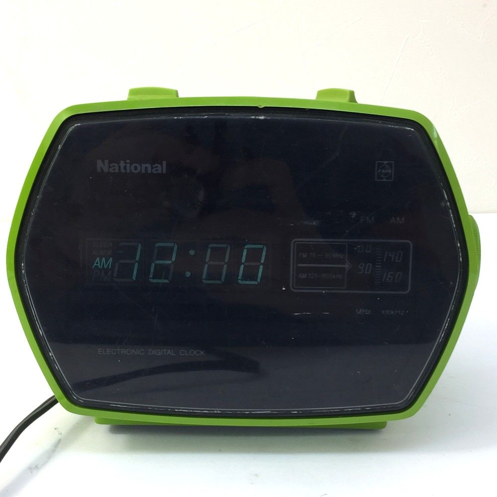 National ナショナル RC-55 デジタル目覚まし置時計 昭和レトロ ※動作