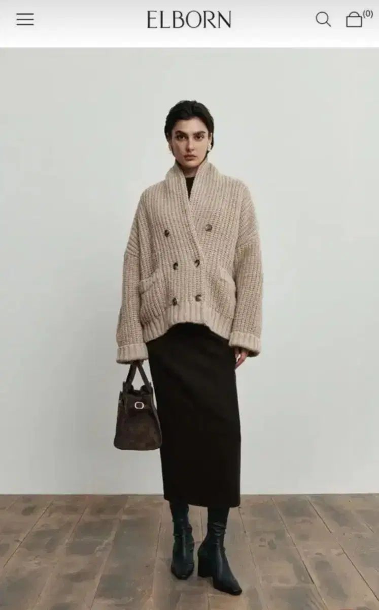 ELBORN エルボーン ショール ニットカーディガン