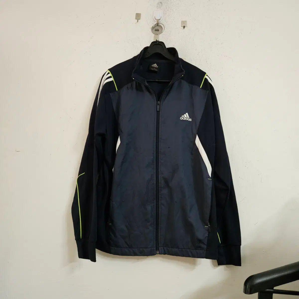 アディダス ネイビー トラックジャージ 長袖 ジャケット