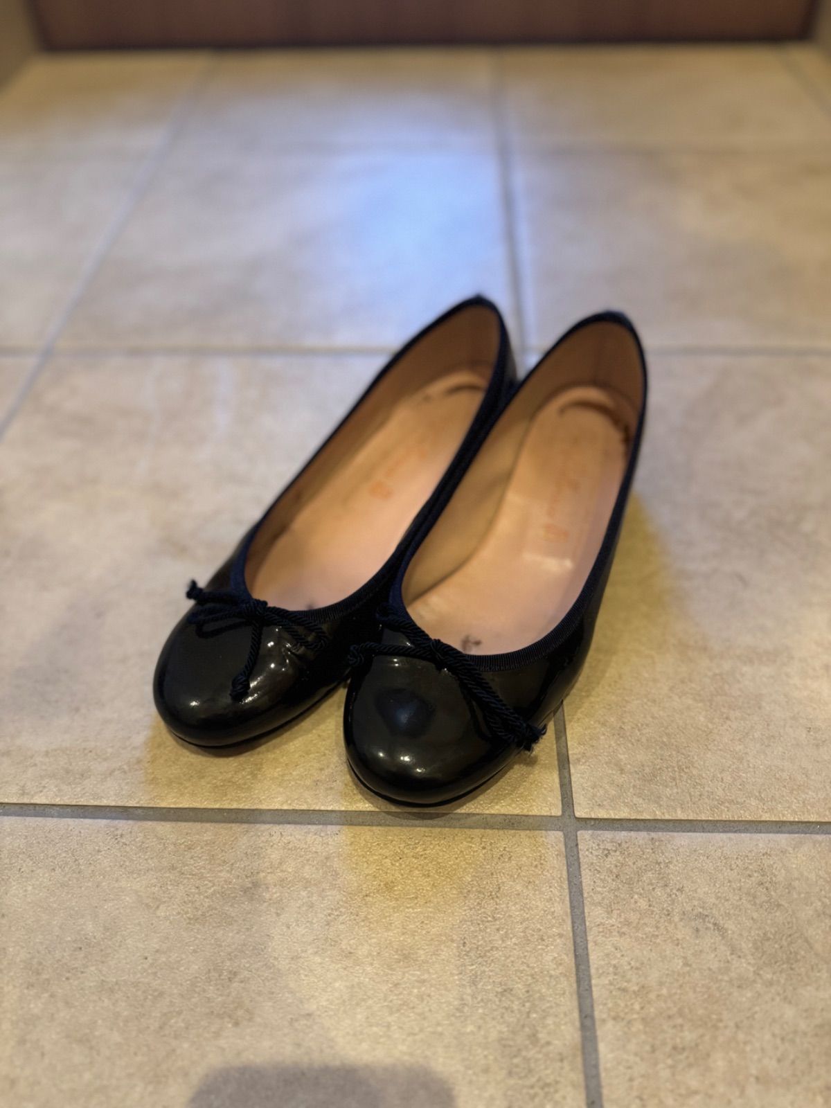 プリティバレリーナ エナメル 23cm ネイビー バレエシューズ - メルカリ