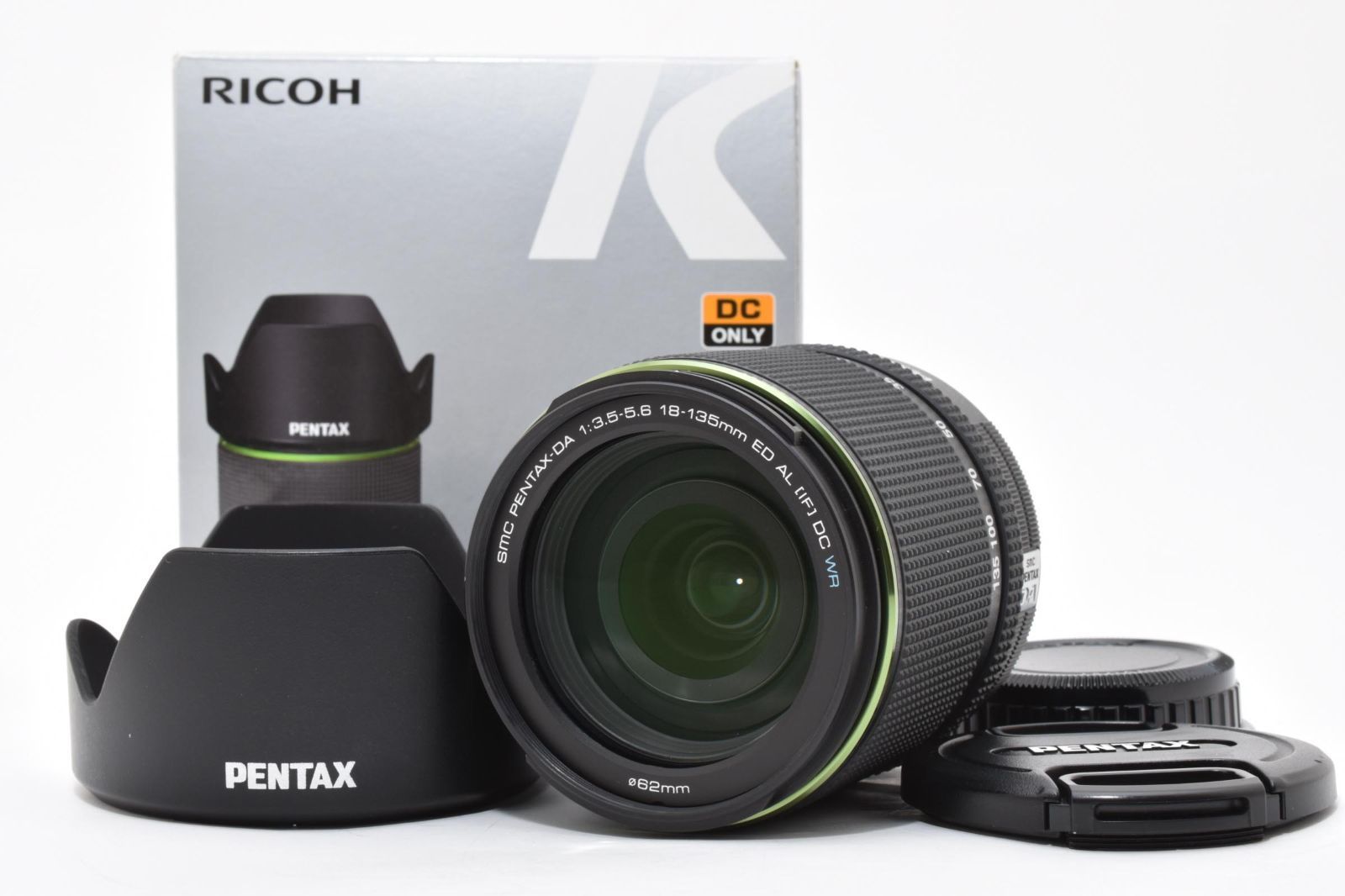 超 上 ペンタックス SMC PENTAX DA 18 135 mm F 3 5 6 ED AL IF DC WR 元箱 レンズキャップ付き