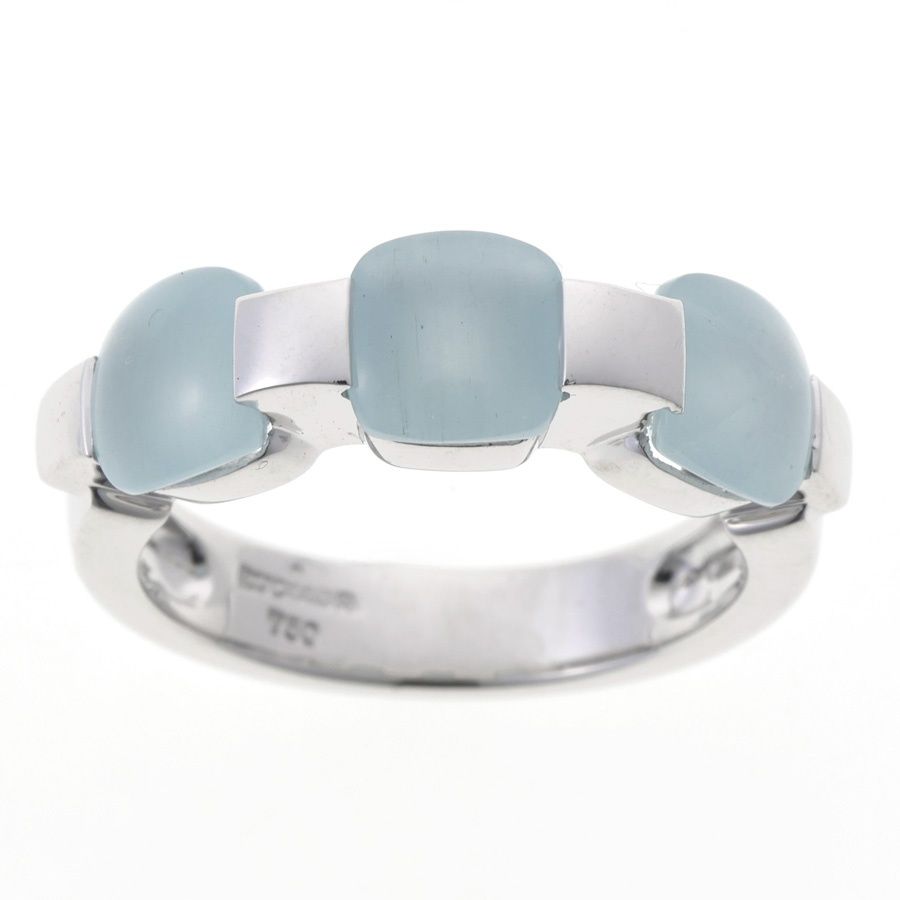 ルジアダ RUGIADA 4℃ リング ミスト アクアマリン 3石 701 124 215 750 K 18 ホワイトゴールド 12 商品番号 B-159288