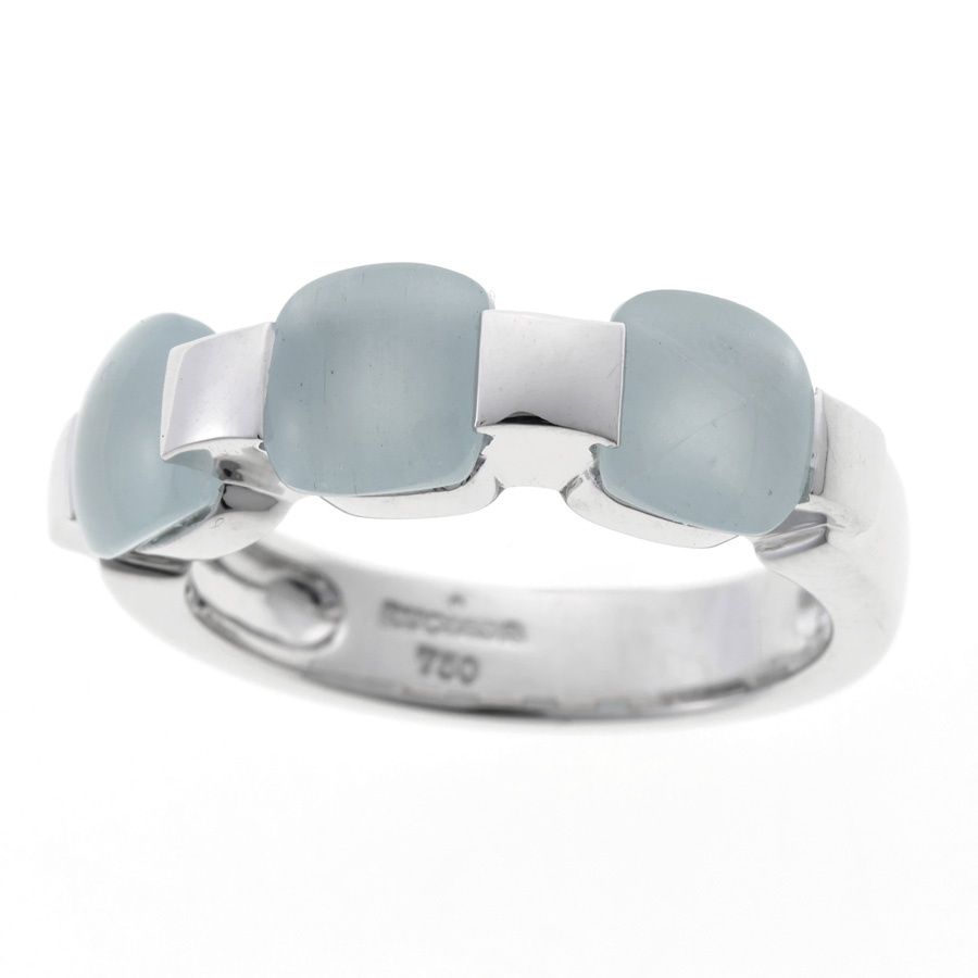 ルジアダ RUGIADA 4℃ リング ミスト アクアマリン 3石 701 124 215 750 K 18 ホワイトゴールド 12 商品番号 B-159288