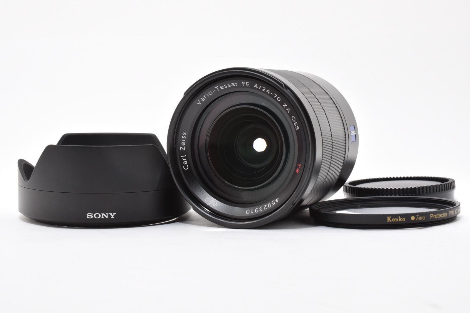 外観 上 ソニー SONY Vario Tessar T FE 24 70 mm F 4 ZA OSS レンズキャップ付き