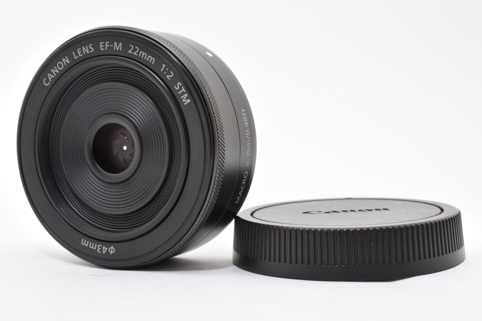 ☆極上☆ キヤノン Canon EF-M 22mm F2 STM ブラック ☆完動品 