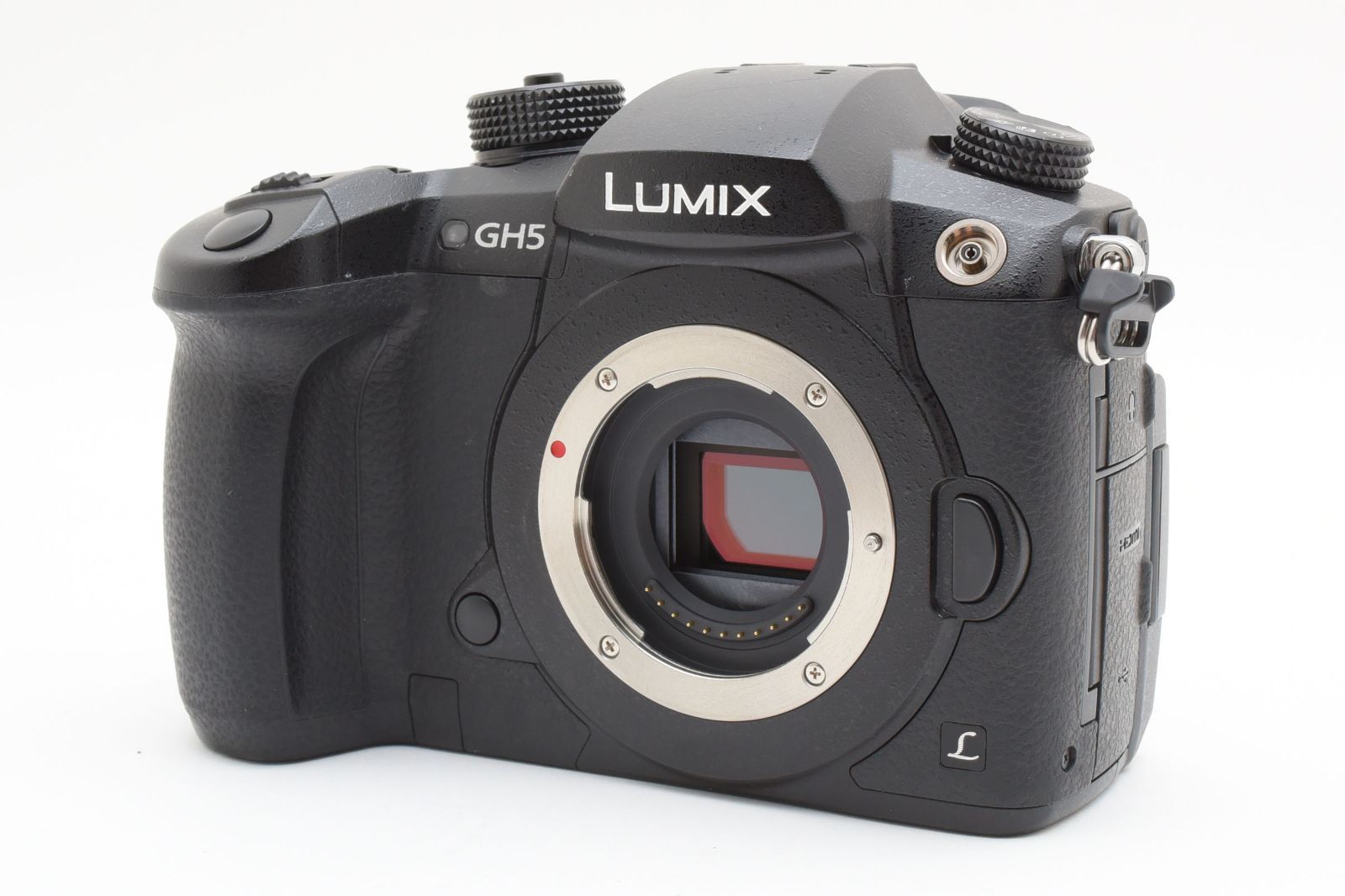 上 パナソニック Panasonic LUMIX DC GH 5 ボディ ショット数1676回 バッテリー付き