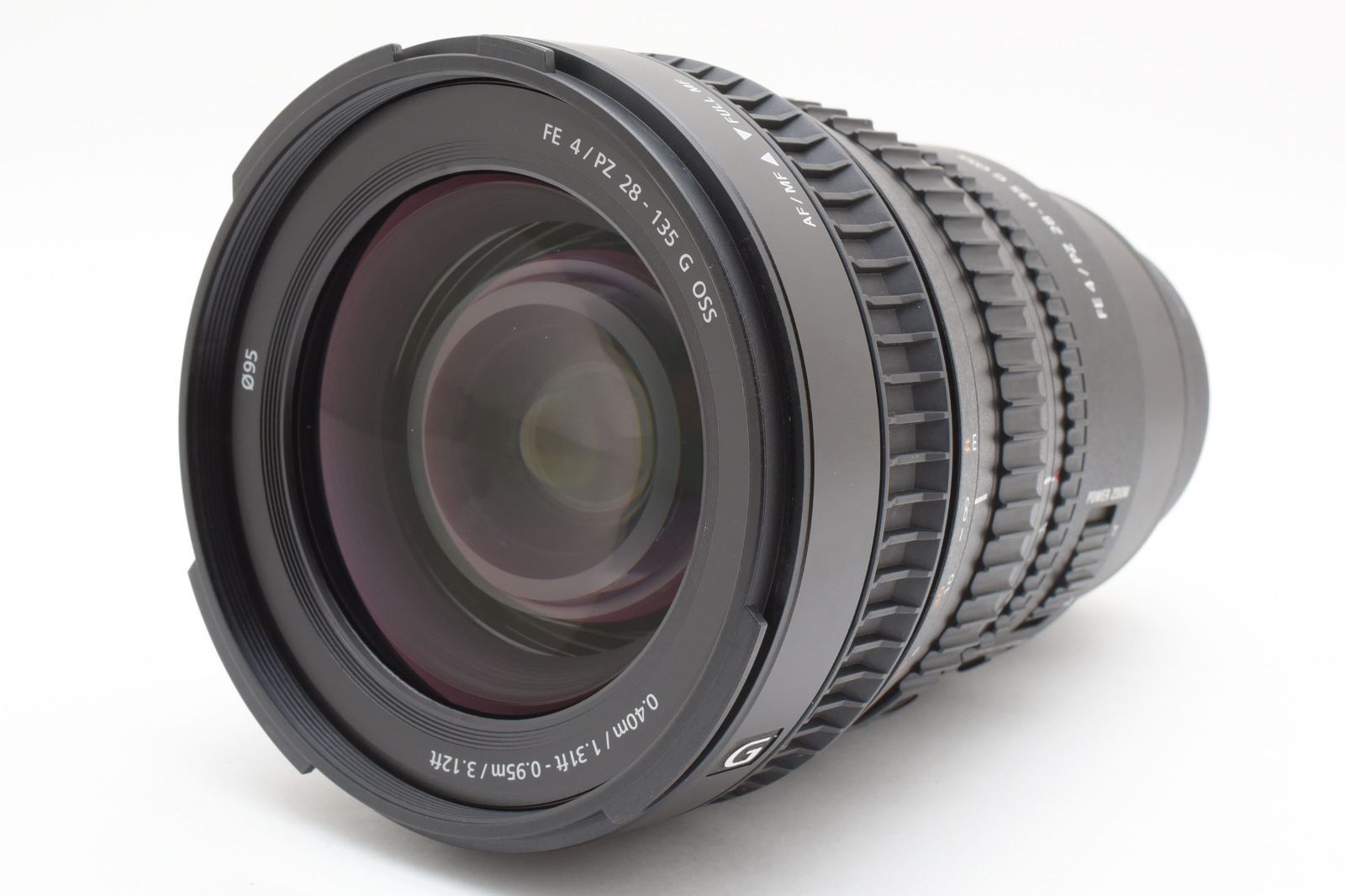 上 ソニー SONY FE PZ 28 135 mm F 4 G OSS レンズフード リアキャップ付 一部 動作品