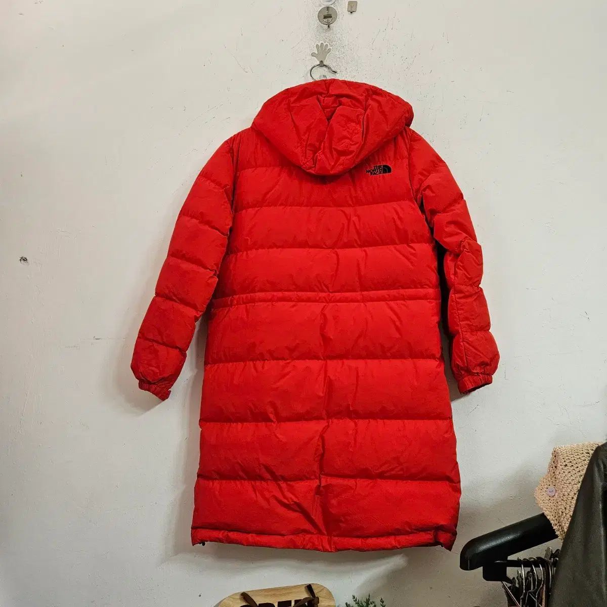 THE NORTH FACE ザノースフェイス 700 レッド ロングダウンジャケット