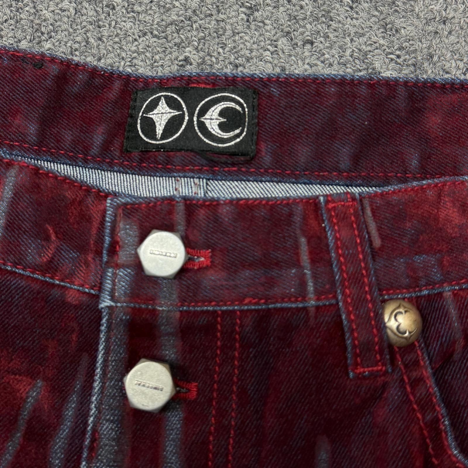 未使用 THUG CLUB 25SS BlOOD LAZERED DENIM PANTS ブラッドレーザー