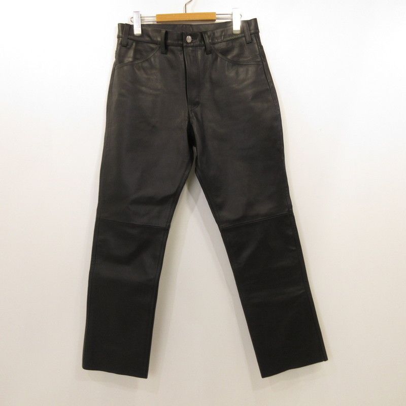 JOURNAL ジャーナル パンツ TRISECT カウレザー 5ポケットパンツ 23 030 600 8000 3 0 ブラック サイズ L 107